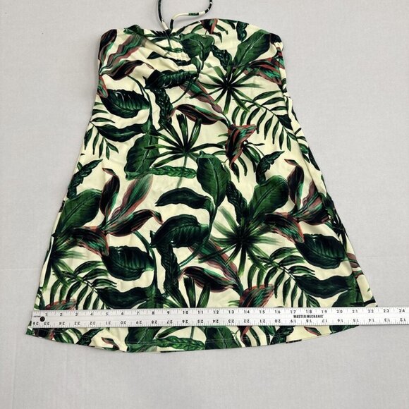 Andie Women's S Waikiki Coverup Swim Dress Stretchy Ivory Palm NWT 9557 - Picture 8 of 16